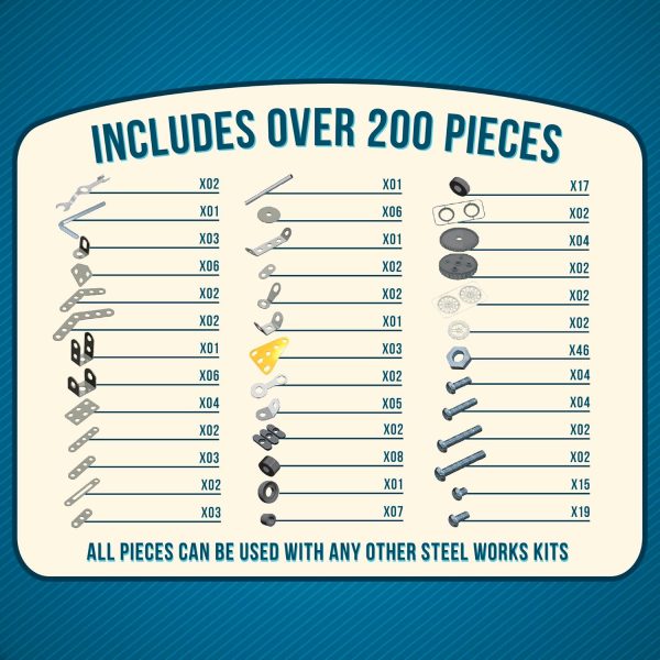 Schylling Steel Works 5 Model Construction Building Kit