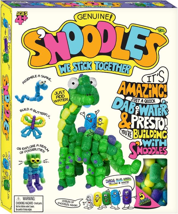 Schylling S'Noodles - Creative Building Craft Kit - Just Add Water - Ages 4 and Up - One Kit